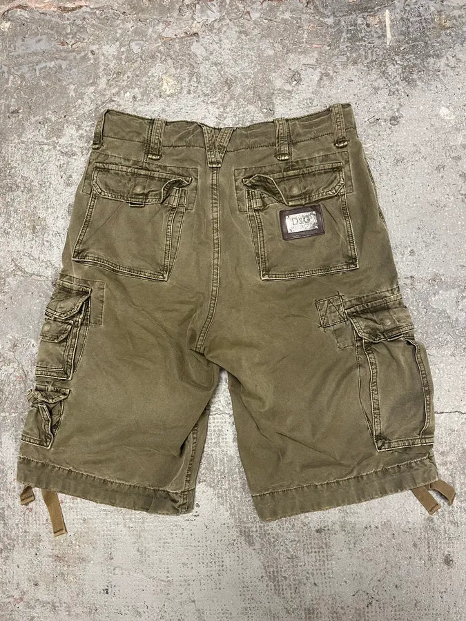 FW2006 Dolce & Gabbana Multi Pockets Olive Cargo Shorts XIEAVsY 6