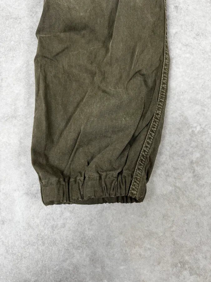 AW2004 Dolce & Gabbana Olive Green Multi Pockets Cargo Pants sHrVxWY 9