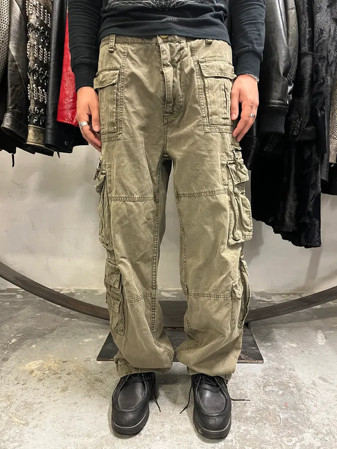 FW2006 Dolce & Gabbana Olive Multi Pockets Cargo Pants (L) KCTxzbh 0
