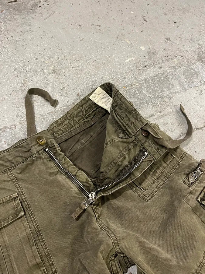 FW2006 Dolce & Gabbana Olive Multi Pockets Cargo Pants (L) KCTxzbh 12