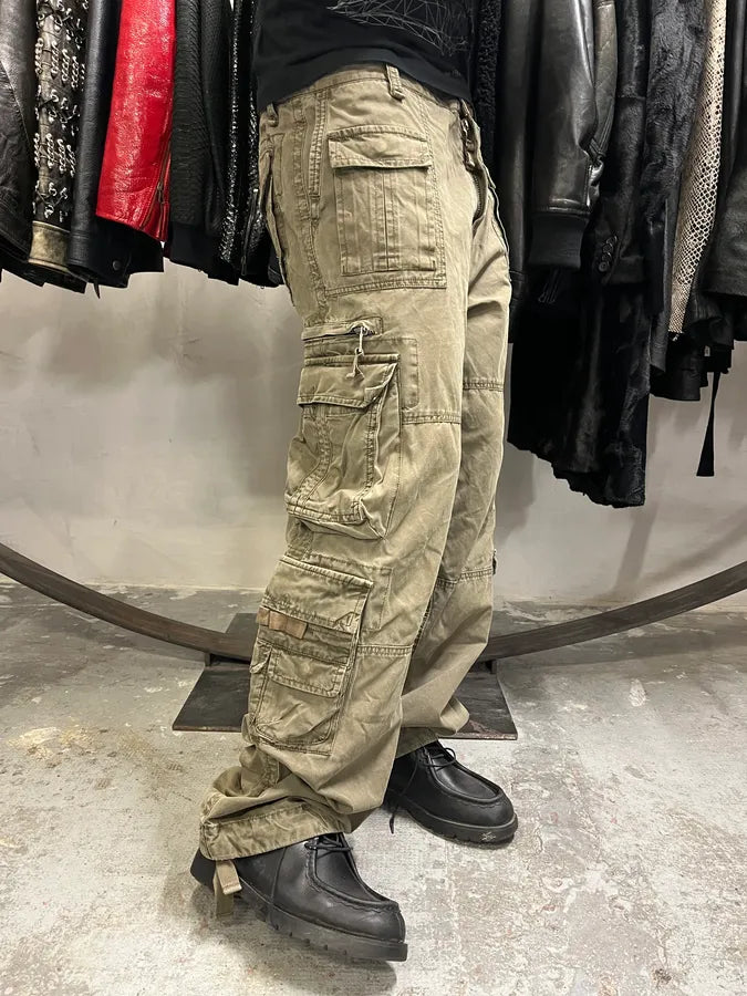 FW2006 Dolce & Gabbana Olive Multi Pockets Cargo Pants (L) KCTxzbh 2