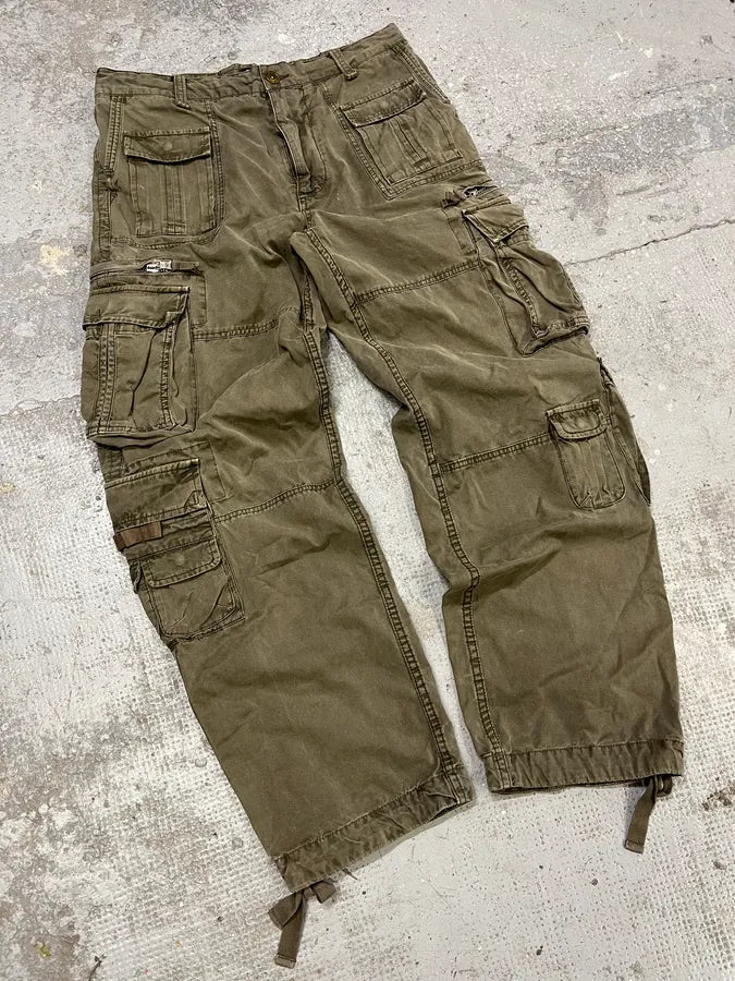 FW2006 Dolce & Gabbana Olive Multi Pockets Cargo Pants (L) KCTxzbh 3
