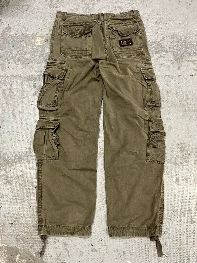 FW2006 Dolce & Gabbana Olive Multi Pockets Cargo Pants (L) KCTxzbh 5