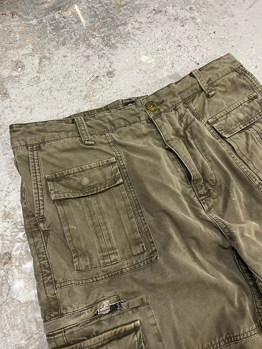 FW2006 Dolce & Gabbana Olive Multi Pockets Cargo Pants (L) KCTxzbh 6