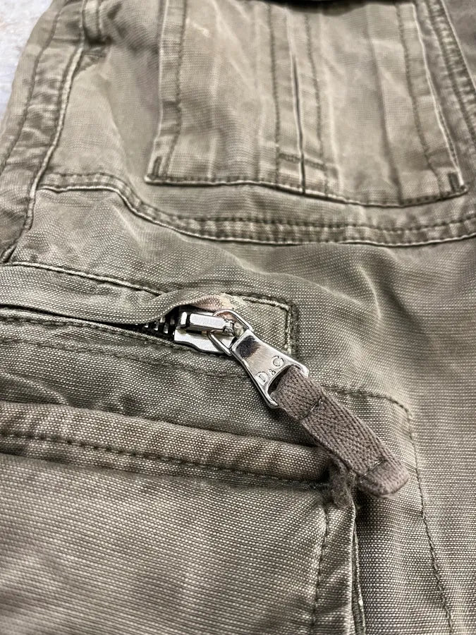FW2006 Dolce & Gabbana Olive Multi Pockets Cargo Pants (L) KCTxzbh 9