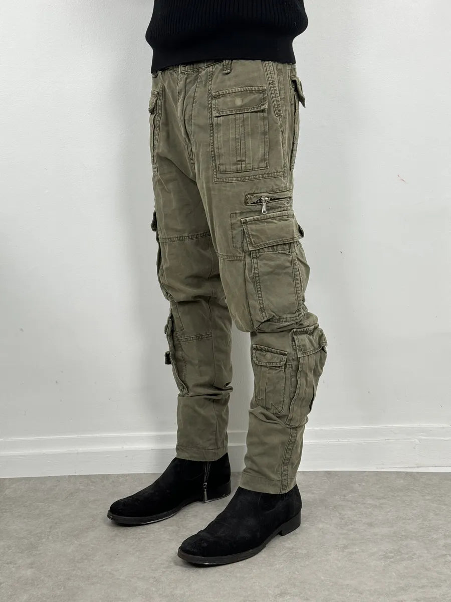 FW2006 Dolce & Gabbana Olive Multi Pockets Cargo Pants NAvenDF 2