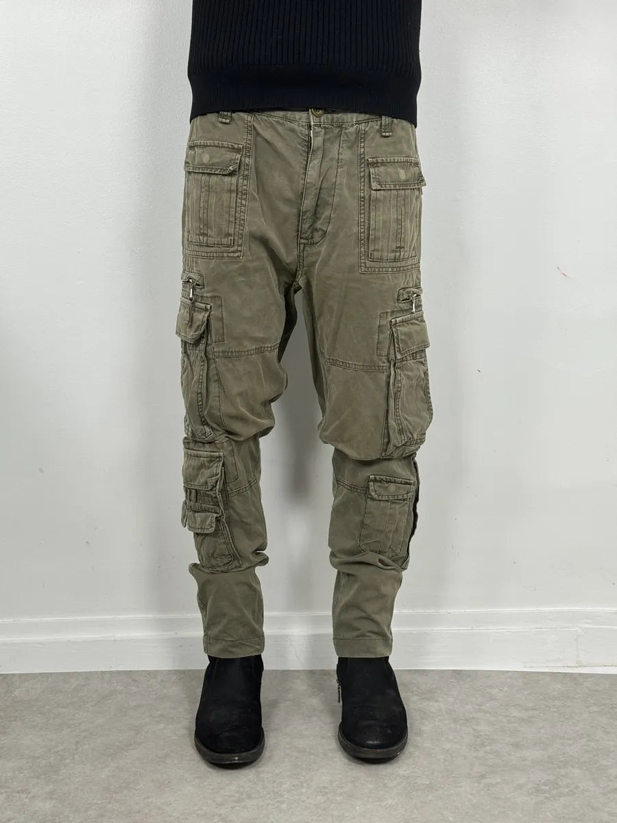FW2006 Dolce & Gabbana Olive Multi Pockets Cargo Pants NAvenDF 3