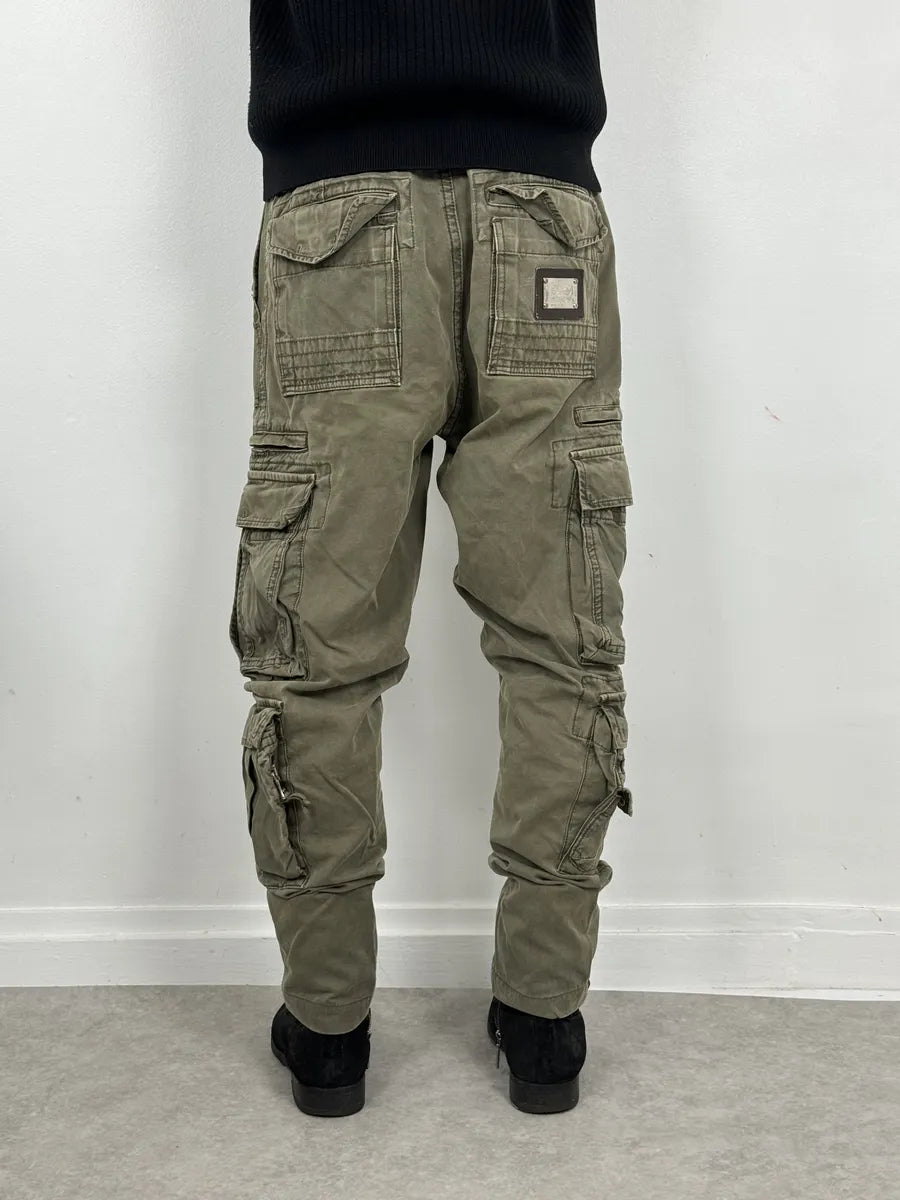 FW2006 Dolce & Gabbana Olive Multi Pockets Cargo Pants NAvenDF 4