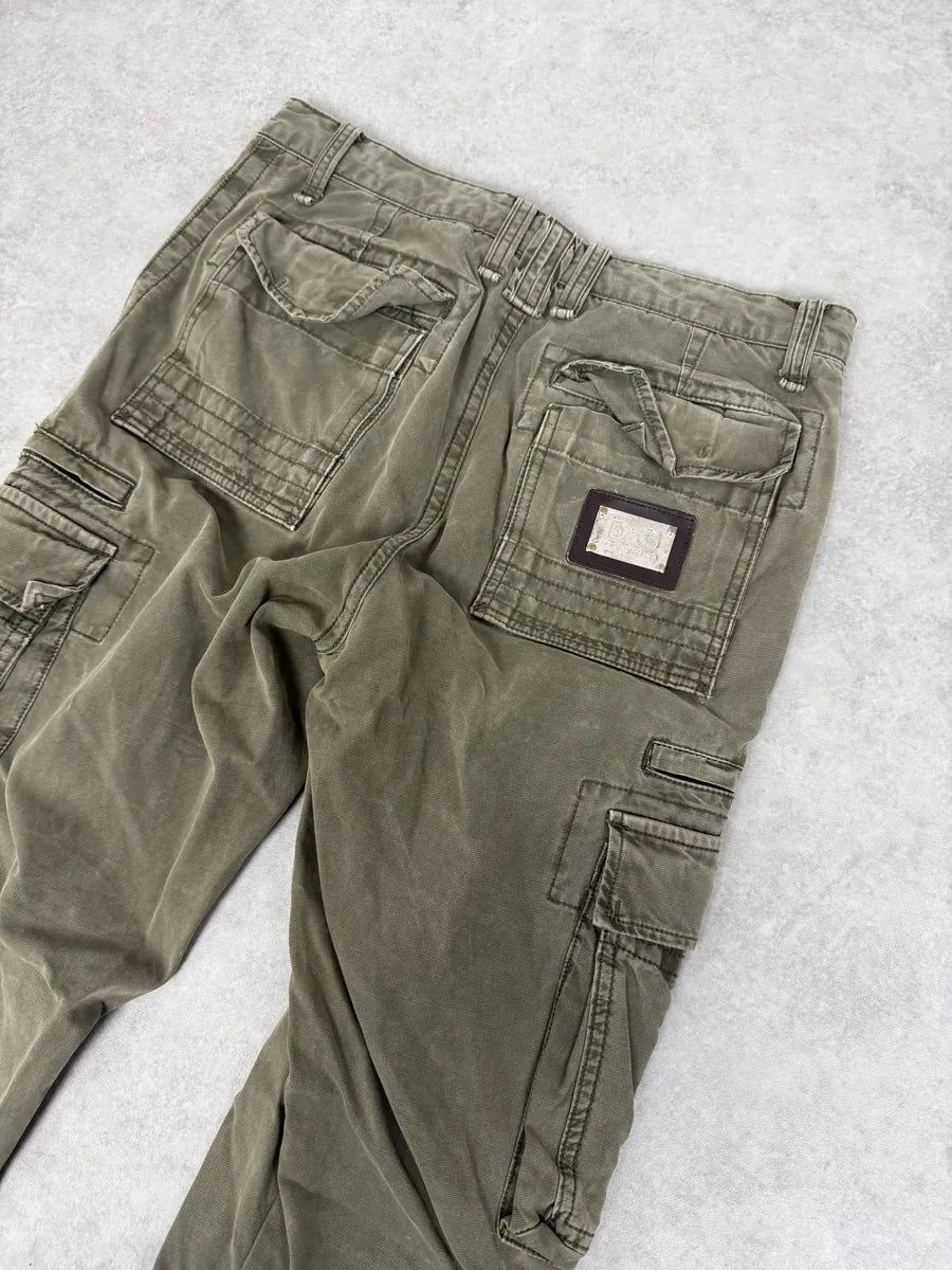 FW2006 Dolce & Gabbana Olive Multi Pockets Cargo Pants NAvenDF 7