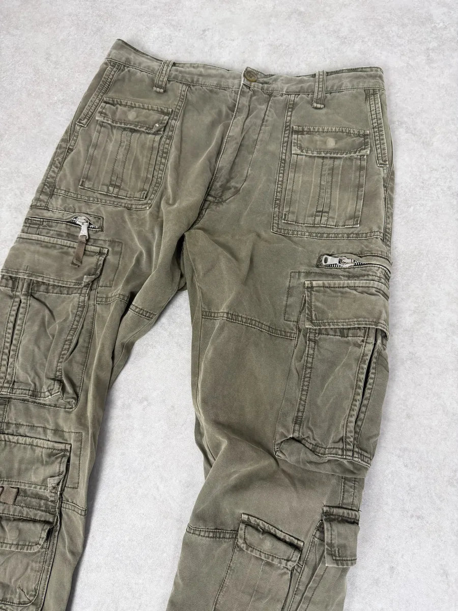 FW2006 Dolce & Gabbana Olive Multi Pockets Cargo Pants NAvenDF 9