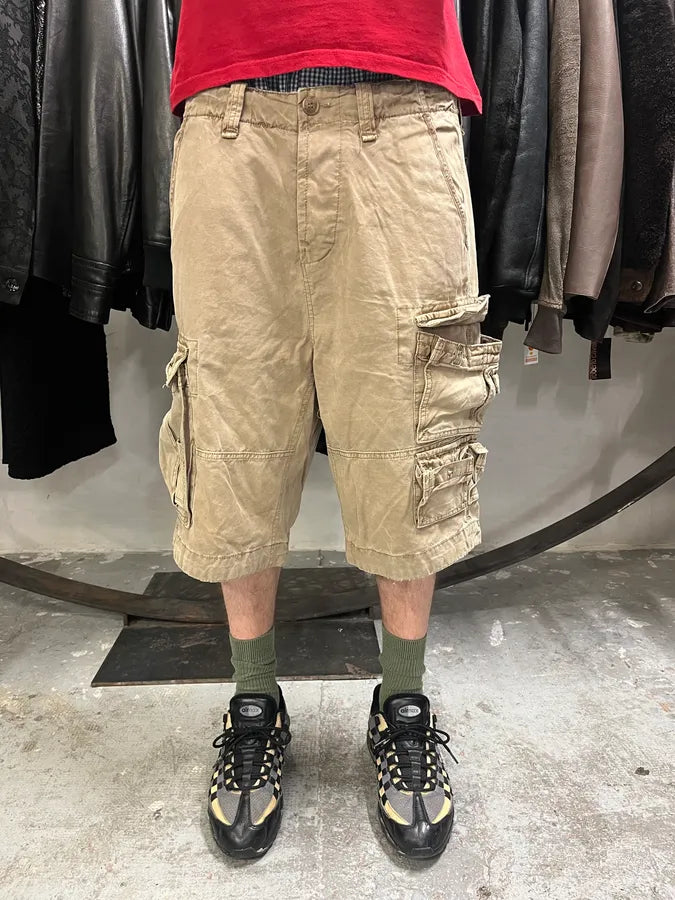 FW2006 Dolce & Gabbana Beige Multi Pockets Cargo Shorts (M/L) RymVfQx 1