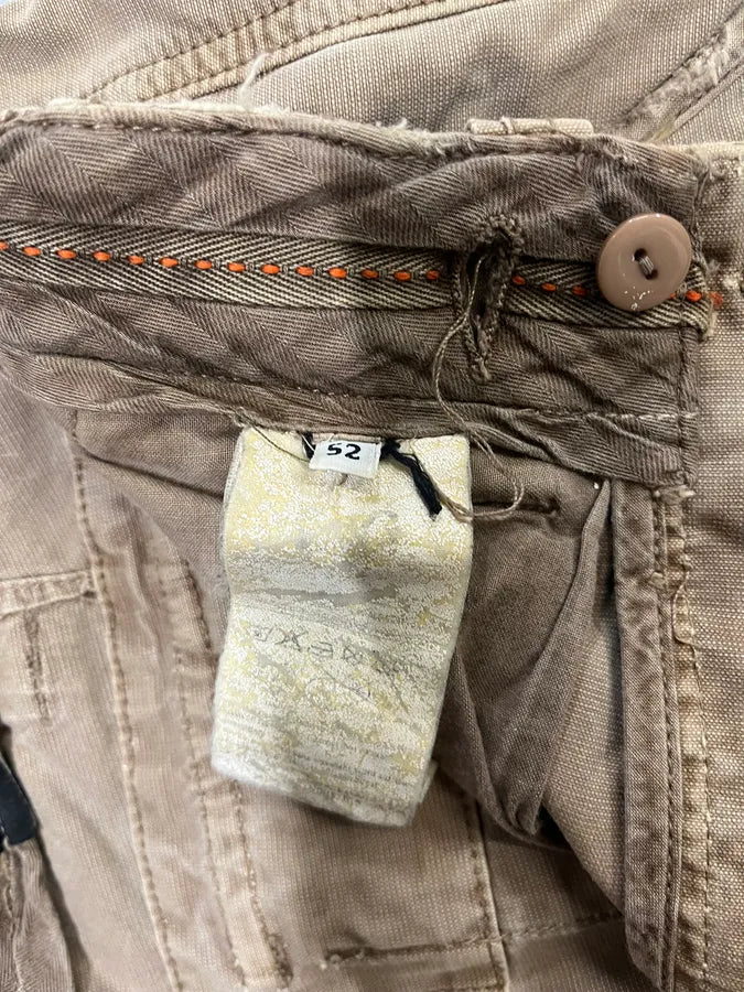 FW2006 Dolce & Gabbana Beige Multi Pockets Cargo Shorts (M/L) RymVfQx 7