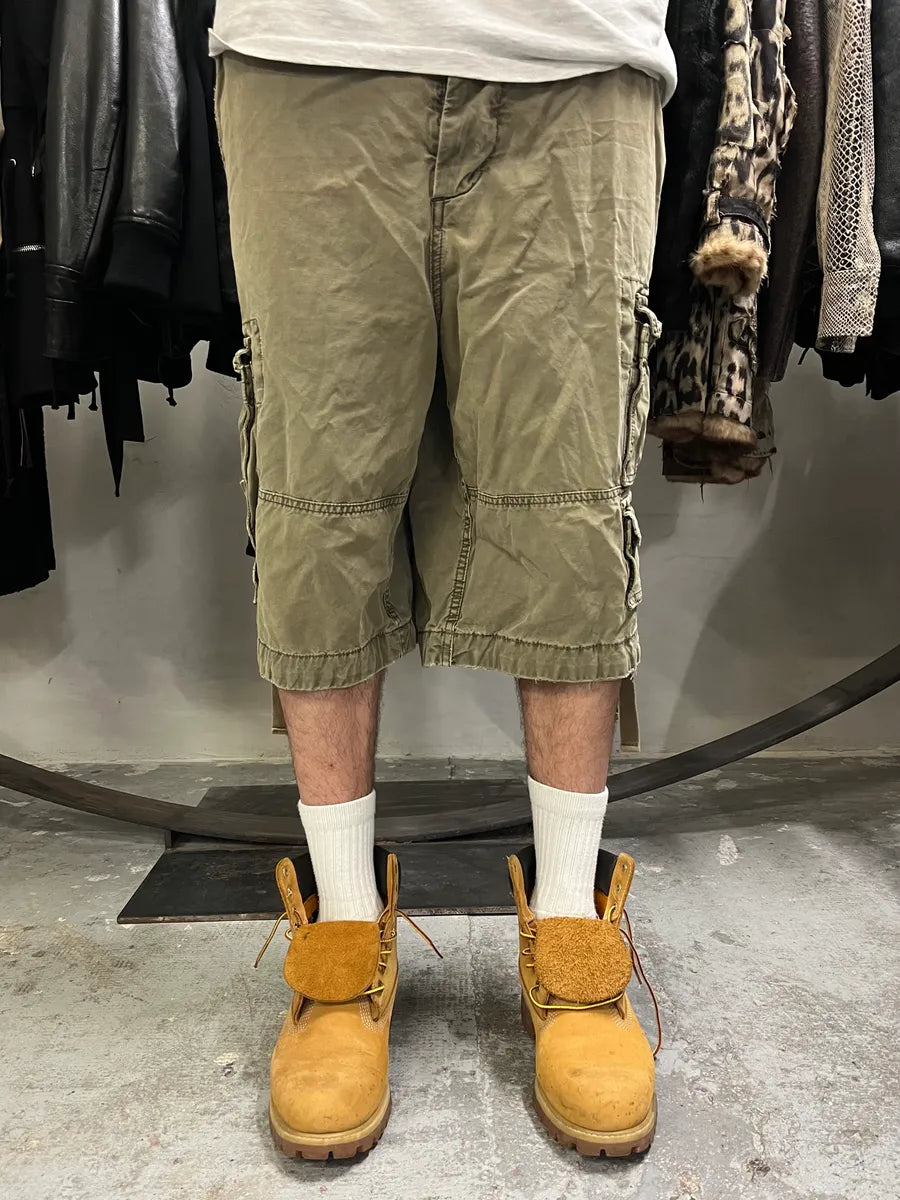 FW2006 Dolce & Gabbana Olive Multi Pockets Cargo Shorts (XL) crclaNW 2