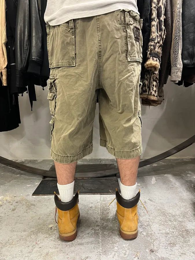 FW2006 Dolce & Gabbana Olive Multi Pockets Cargo Shorts (XL) crclaNW 3