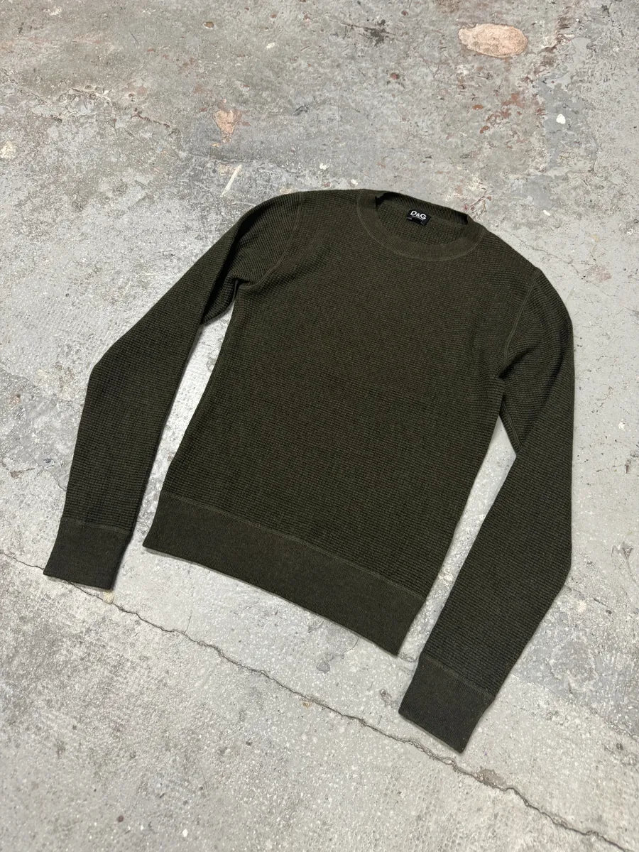 FW2006 Dolce & Gabbana Olive Premium Sweater (S) 5