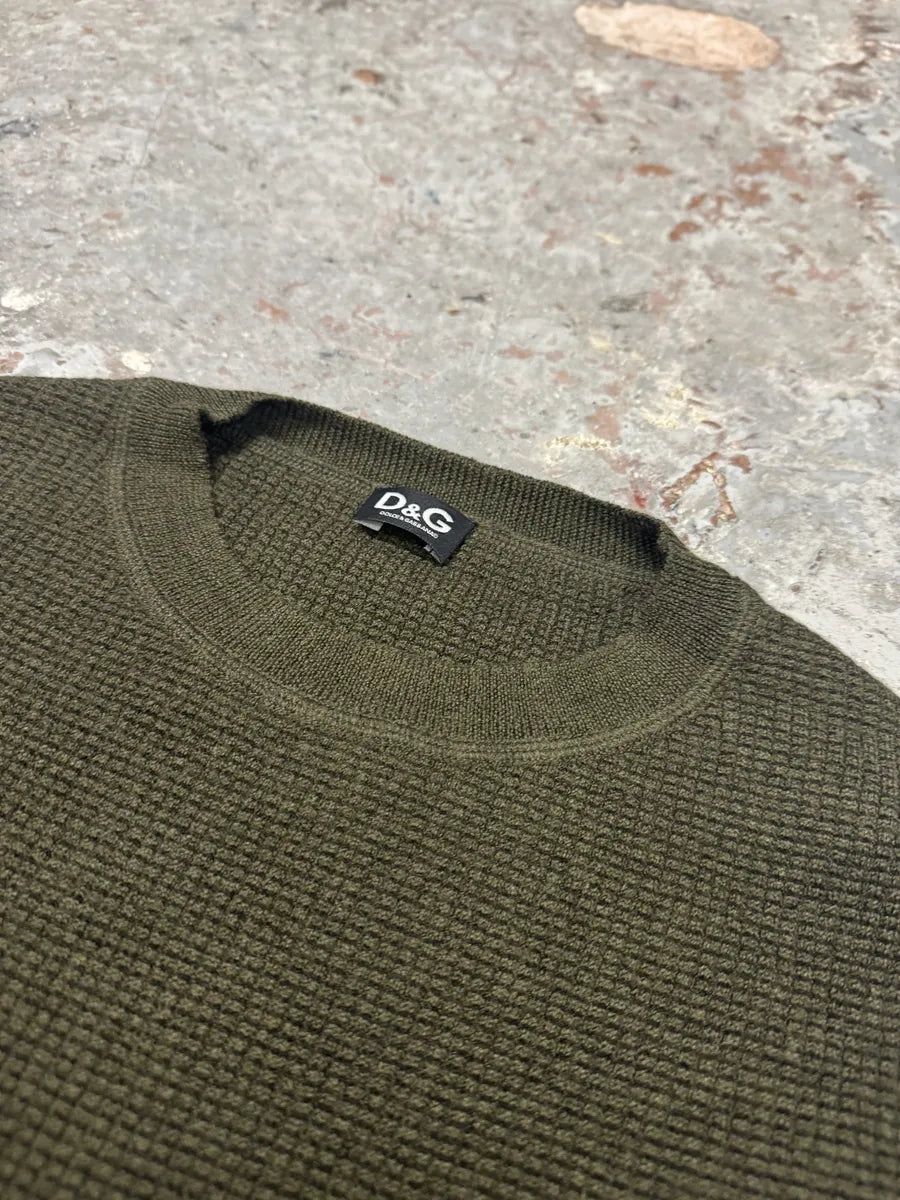 FW2006 Dolce & Gabbana Olive Premium Sweater (S) 7