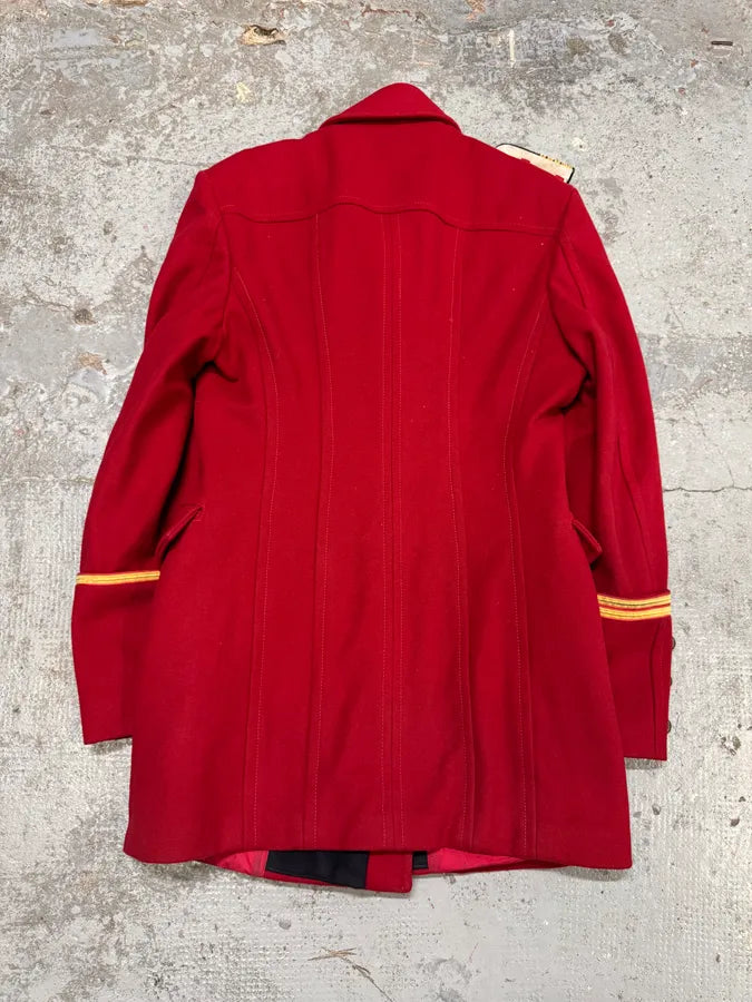 FW2006 Dolce & Gabbana Red Wool Double-Breasted Officer Coat mlpUQhF 5