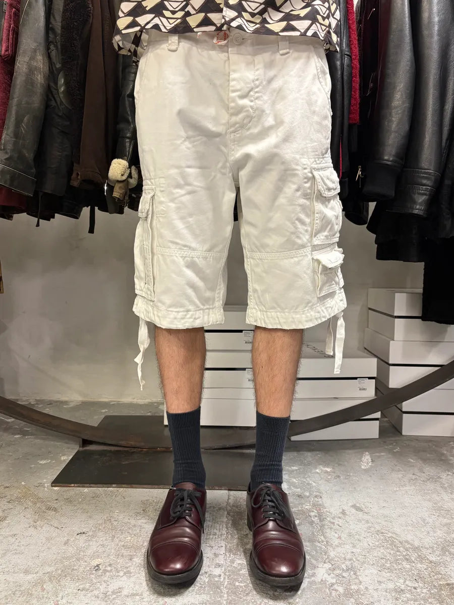 FW2006 Dolce & Gabbana White Multi Pockets Cargo Shorts aEOXeBj 1