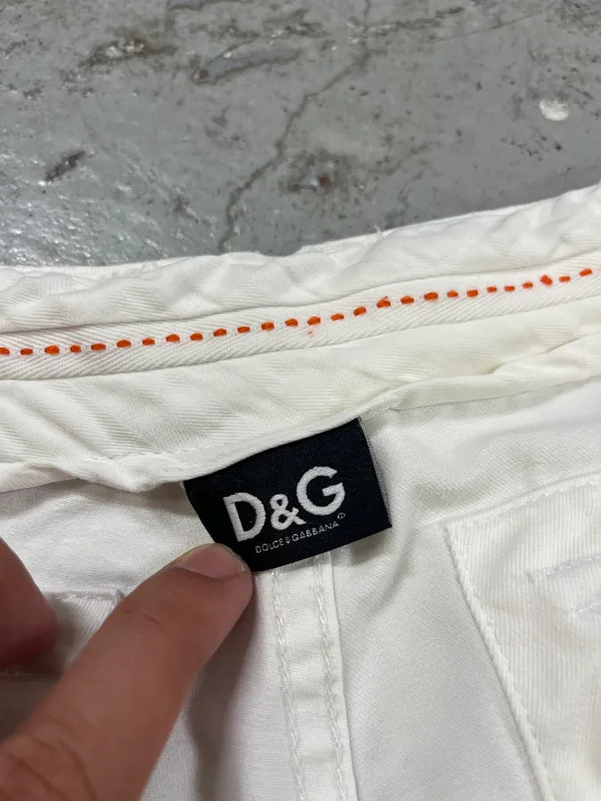 FW2006 Dolce & Gabbana White Multi Pockets Cargo Shorts aEOXeBj 10