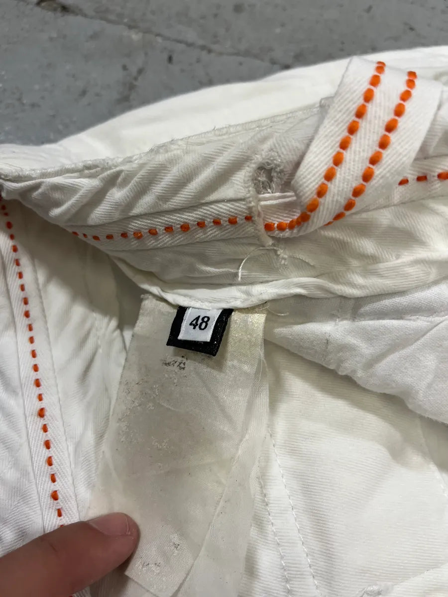 FW2006 Dolce & Gabbana White Multi Pockets Cargo Shorts aEOXeBj 11