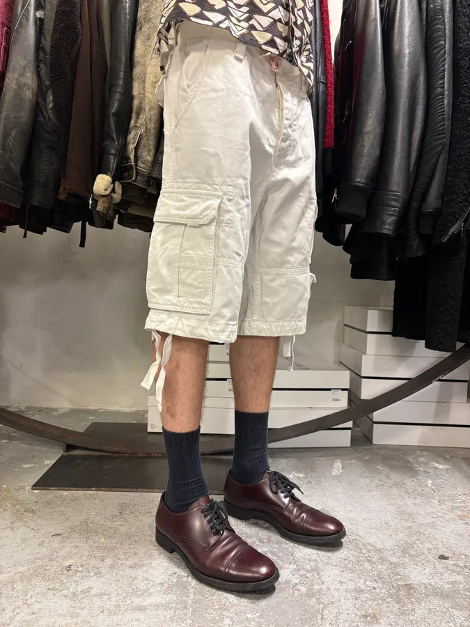FW2006 Dolce & Gabbana White Multi Pockets Cargo Shorts aEOXeBj 2