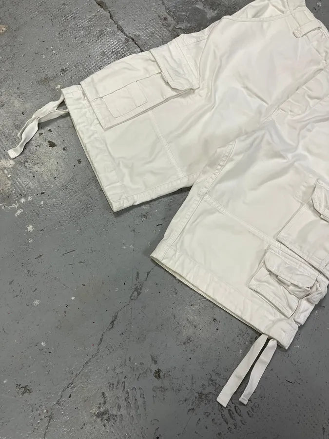 FW2006 Dolce & Gabbana White Multi Pockets Cargo Shorts aEOXeBj 5