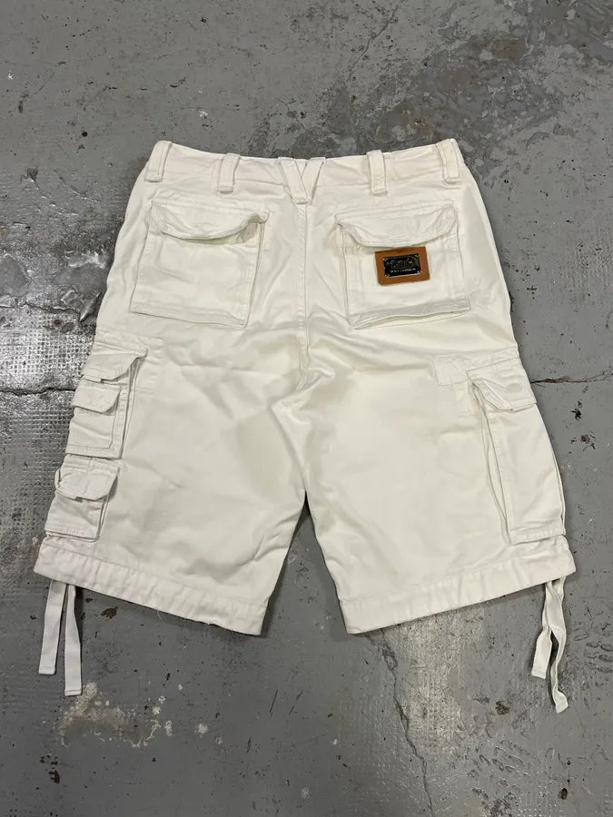 FW2006 Dolce & Gabbana White Multi Pockets Cargo Shorts aEOXeBj 6