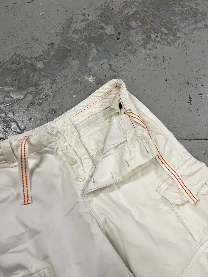 FW2006 Dolce & Gabbana White Multi Pockets Cargo Shorts aEOXeBj 9