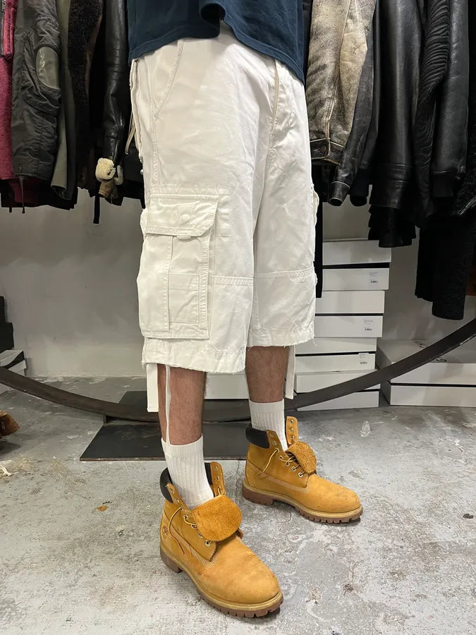 FW2006 Dolce & Gabbana White Multi Pockets Cargo Shorts HWkZvEw 2