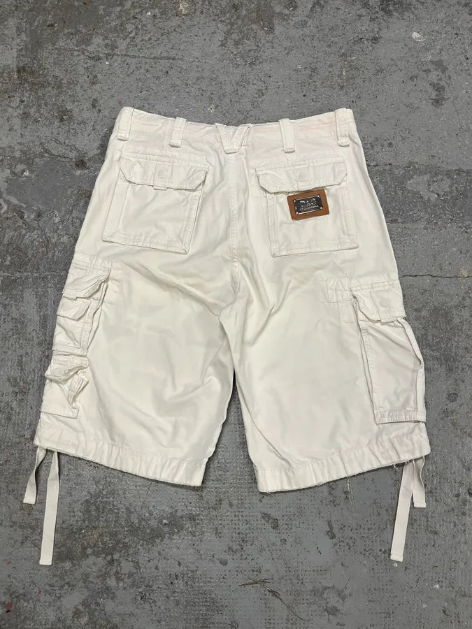 FW2006 Dolce & Gabbana White Multi Pockets Cargo Shorts HWkZvEw 6
