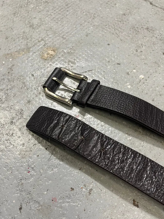 FW2006 Gucci Black Obscure Bamboo Leather Belt (OS) VjjKuJv 4