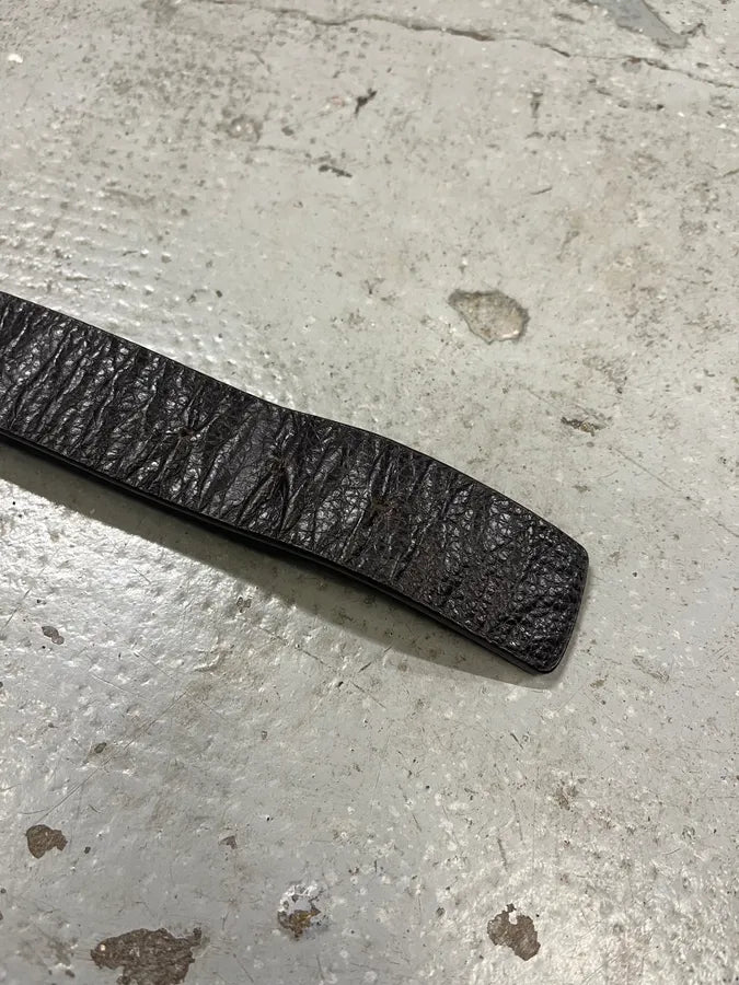 FW2006 Gucci Black Obscure Bamboo Leather Belt (OS) VjjKuJv 6