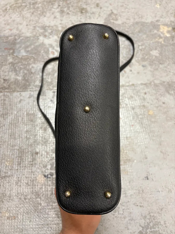 FW2006 Gucci Black Suede Bamboo Handle Bag jLqhXAT 7