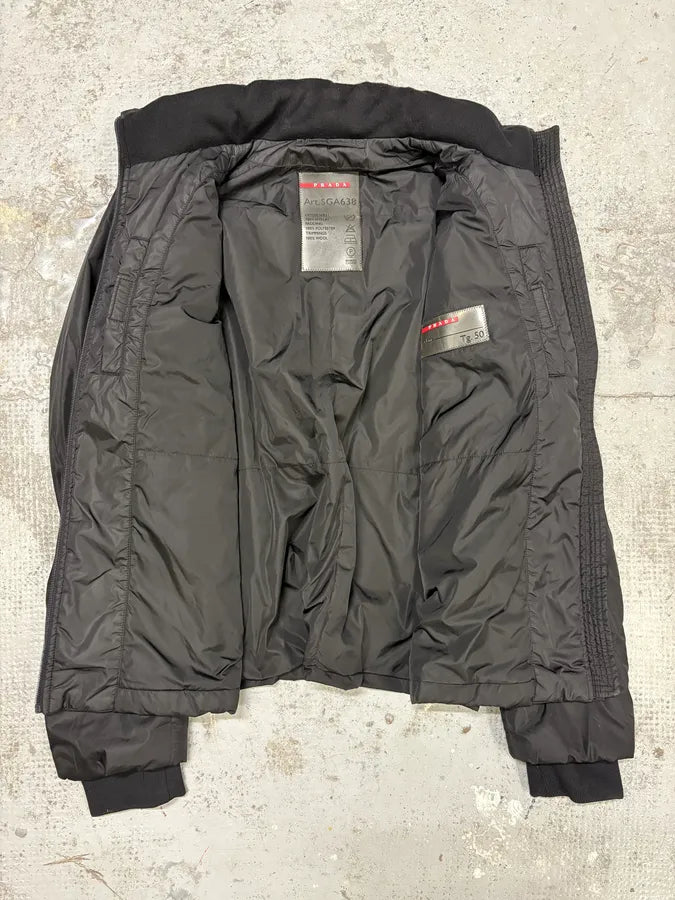FW2006 Prada Black Puffer Jacket VEeTNHN 4