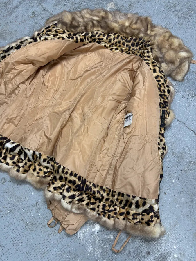 FW2006 Roberto Cavalli Beige Fur Premium Royal Jacket (M) fXotRHY 7