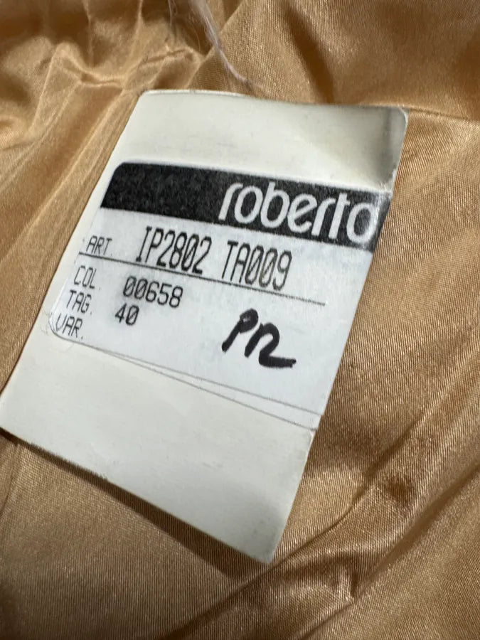 FW2006 Roberto Cavalli Beige Fur Premium Royal Jacket (M) fXotRHY 8