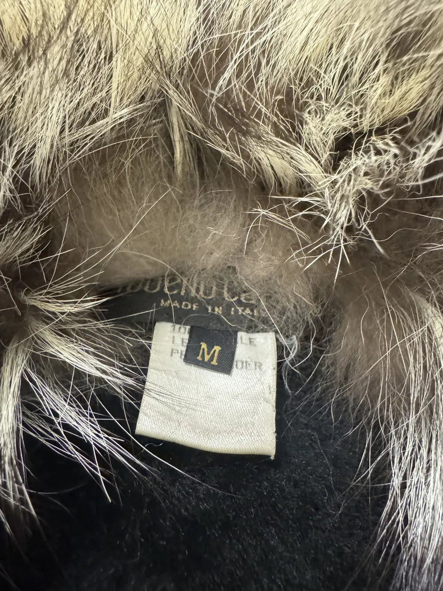 FW2006 Roberto Cavalli Black Fur Premium Leather Jacket (M) 7