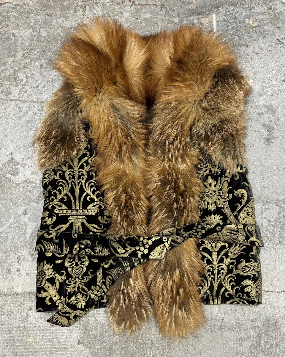 FW2006 Roberto Cavalli Fox Fur Royal Premium Vest (S/M) 0