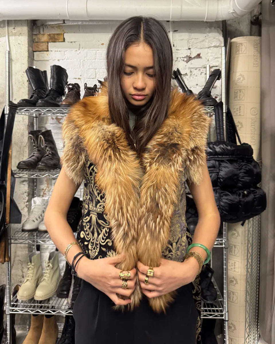 FW2006 Roberto Cavalli Fox Fur Royal Premium Vest (S/M) 5