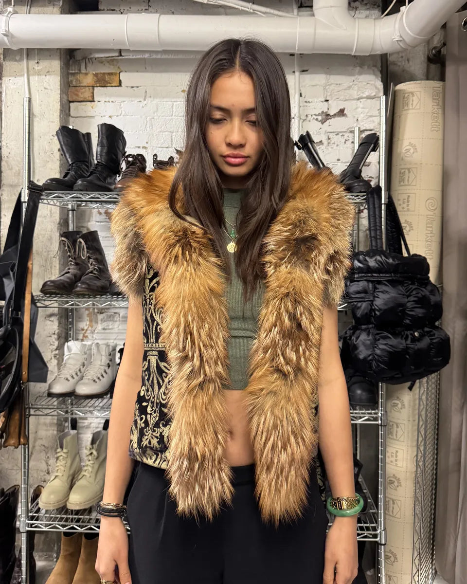 FW2006 Roberto Cavalli Fox Fur Royal Premium Vest (S/M) 6