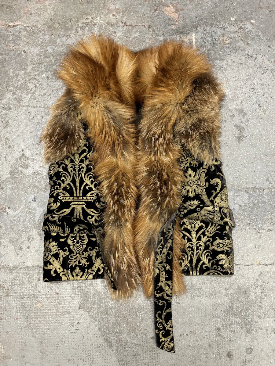 FW2006 Roberto Cavalli Fox Fur Royal Premium Vest (S/M) 8