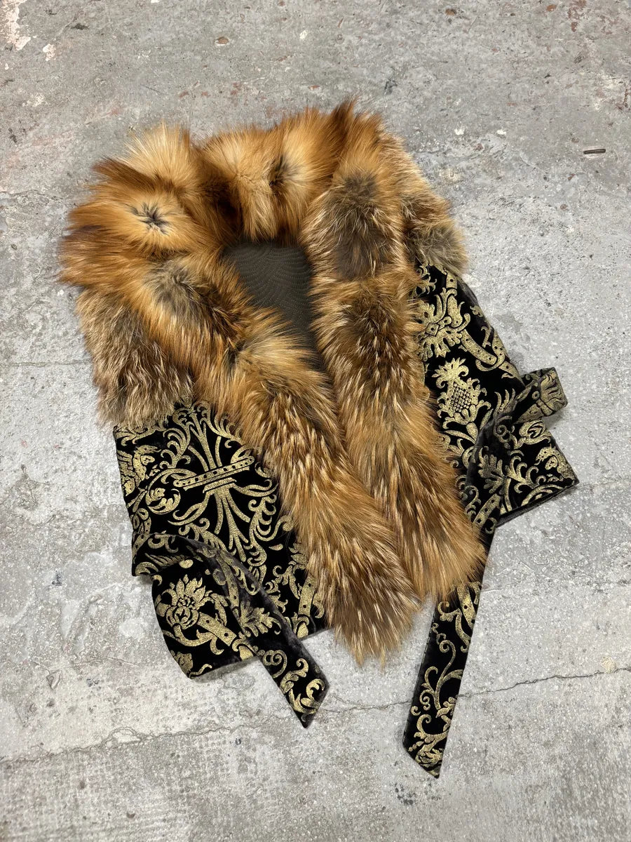 FW2006 Roberto Cavalli Fox Fur Royal Premium Vest (S/M) 9