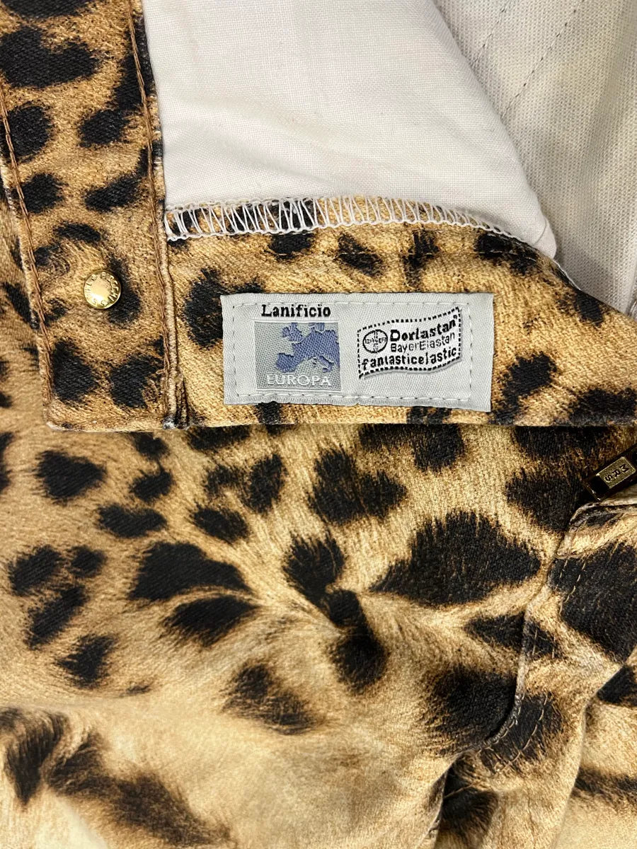 FW2006 Roberto Cavalli Savage Premium Leopard Print Pants (L) 11