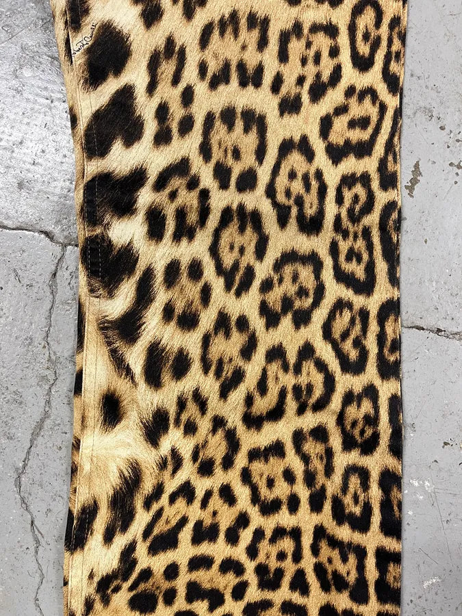 FW2006 Roberto Cavalli Savage Premium Leopard Print Pants (L) 8