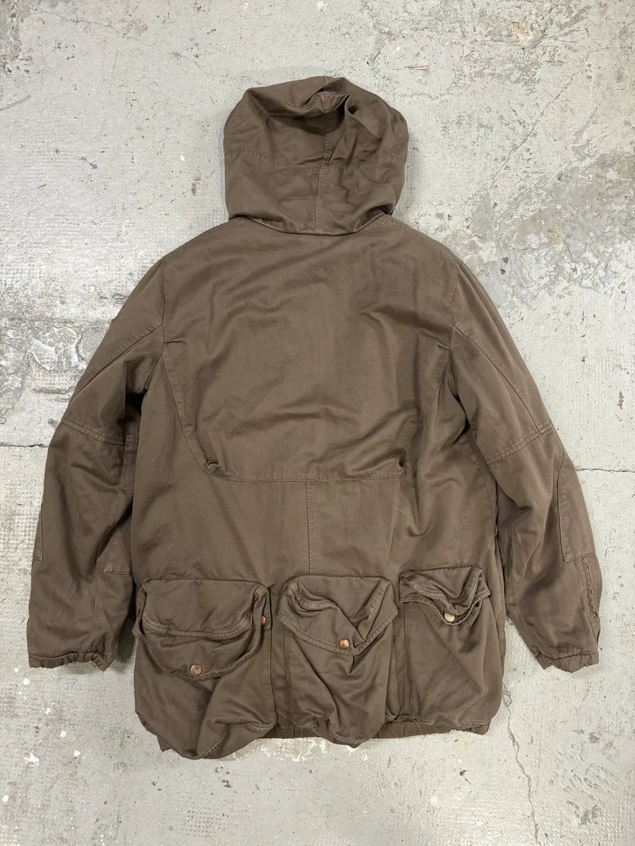 FW2006 Roberto Cavalli Utility Multi-Pockets Brown Jacket aQmINVw 2