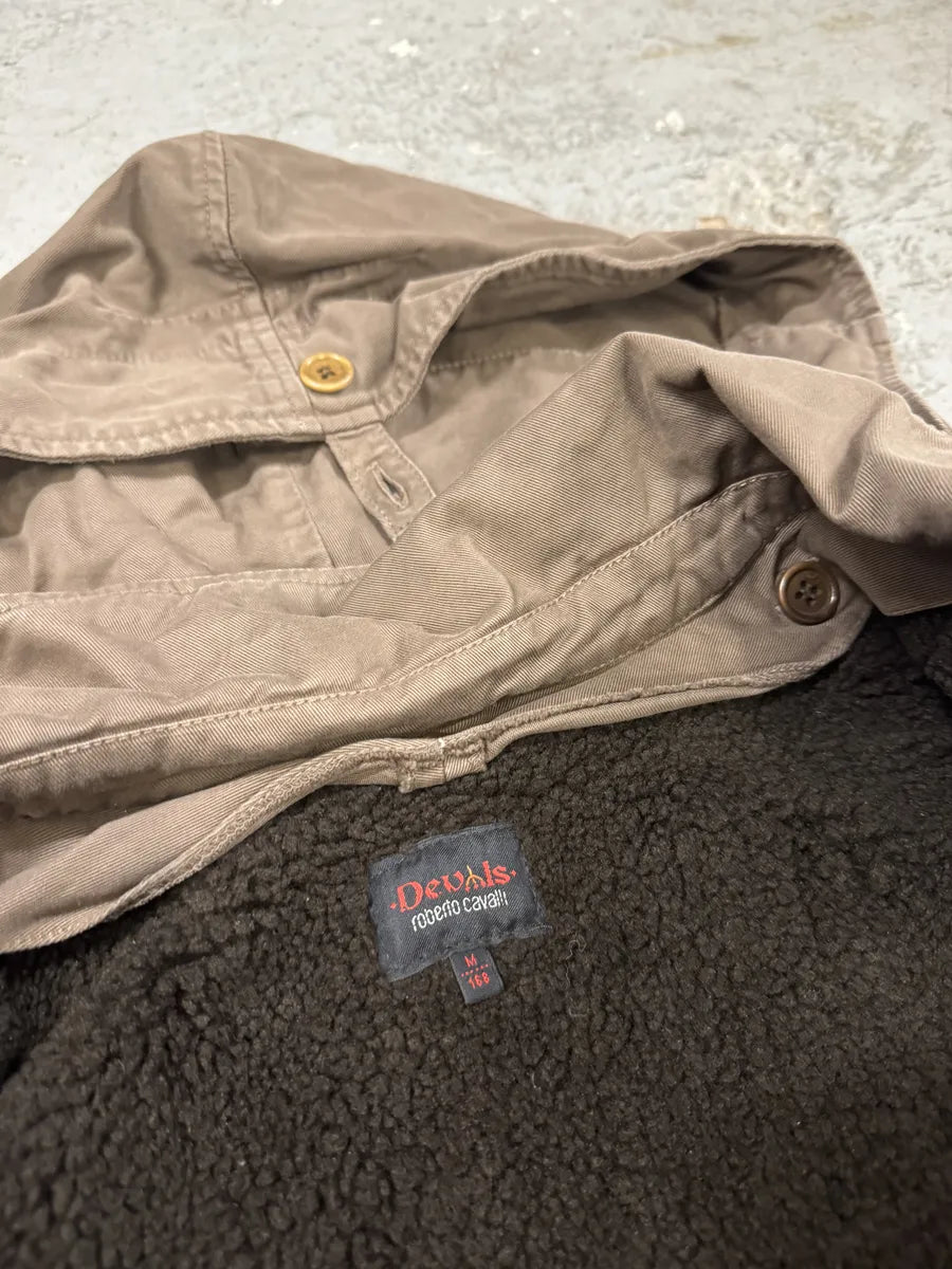 FW2006 Roberto Cavalli Utility Multi-Pockets Brown Jacket aQmINVw 8