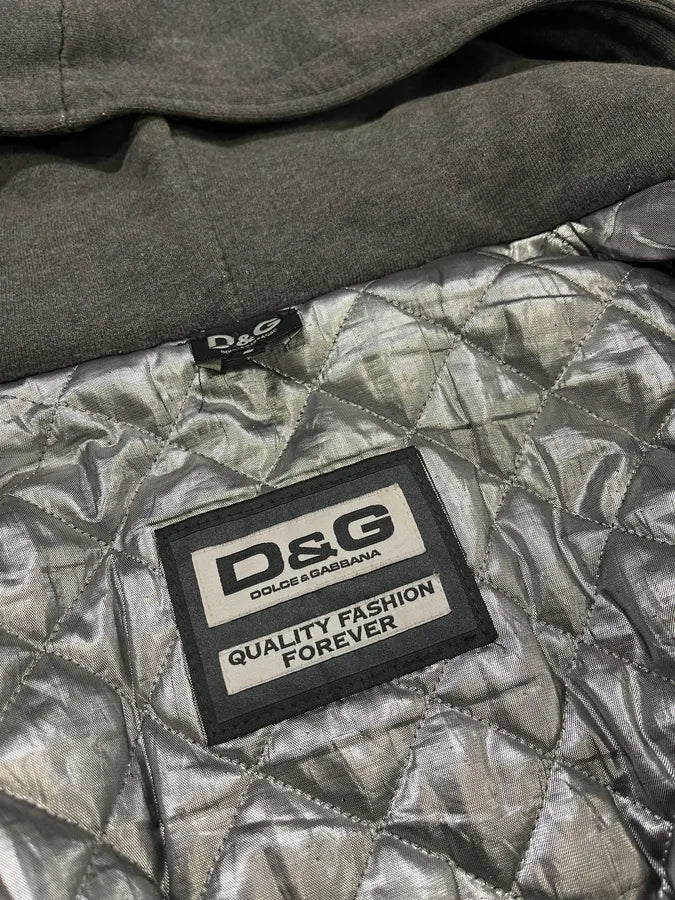 FW2007 Dolce & Gabbana Grey Wool Hooded Jacket mpzwTzf 10