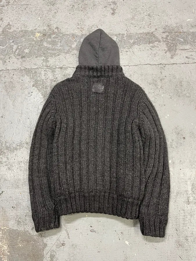 FW2007 Dolce & Gabbana Grey Wool Hooded Jacket mpzwTzf 6