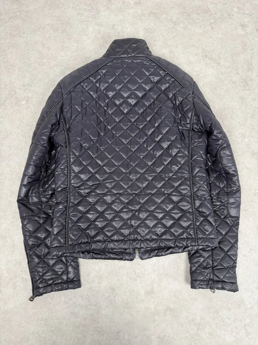 FW2007 Dolce & Gabbana Purple Quilted Leather Jacket lynFevs 3