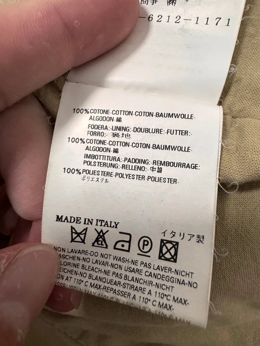 FW2007 Dsquared2 Biker Reinforced Beige Denim Jacket vnajFfp 7